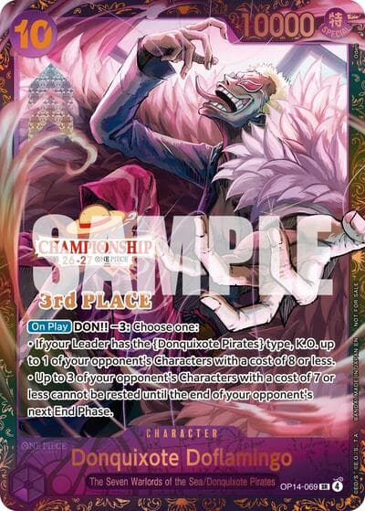 Donquixote Doflamingo (CS 26-27 3rd Place Trophy Card)